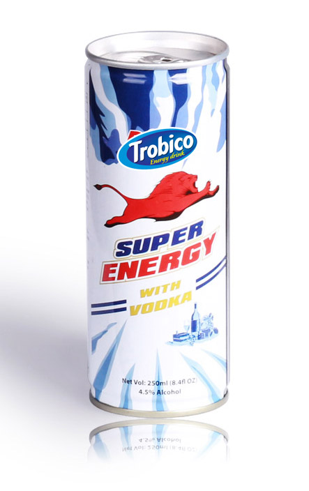 250ml Energy Drink with Vodka - TROBICO | OEM Beverage Manufacturers